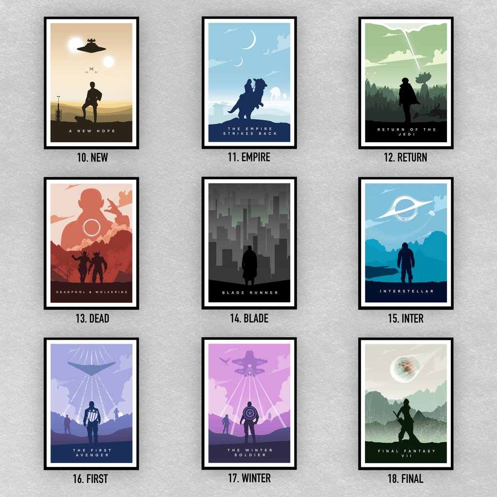 Alternative Movie Prints: Minimalist Design Film Posters