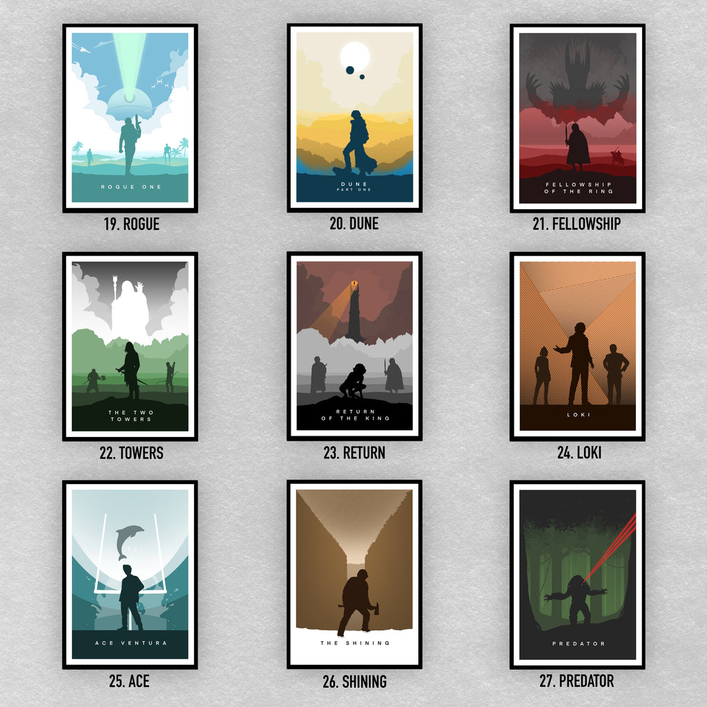 Alternative Movie Prints: Minimalist Design Film Posters