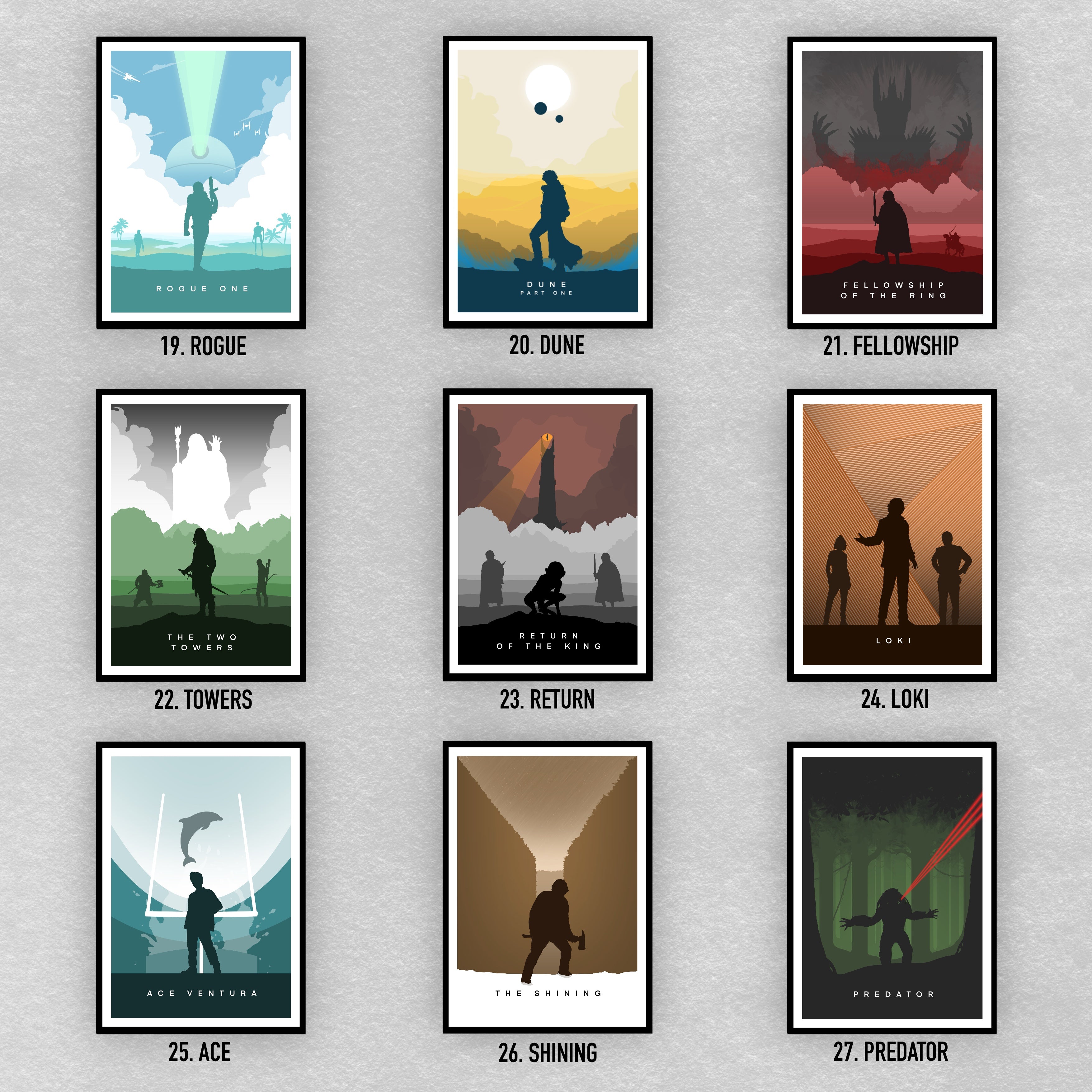 Alternative Movie Prints: Minimalist Design Film Posters