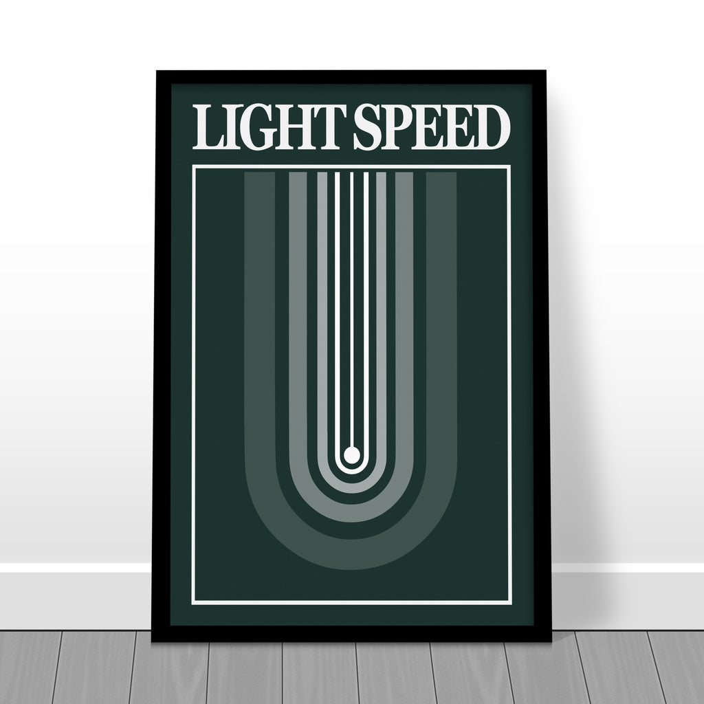 "Light Speed" Minimalist Design Print