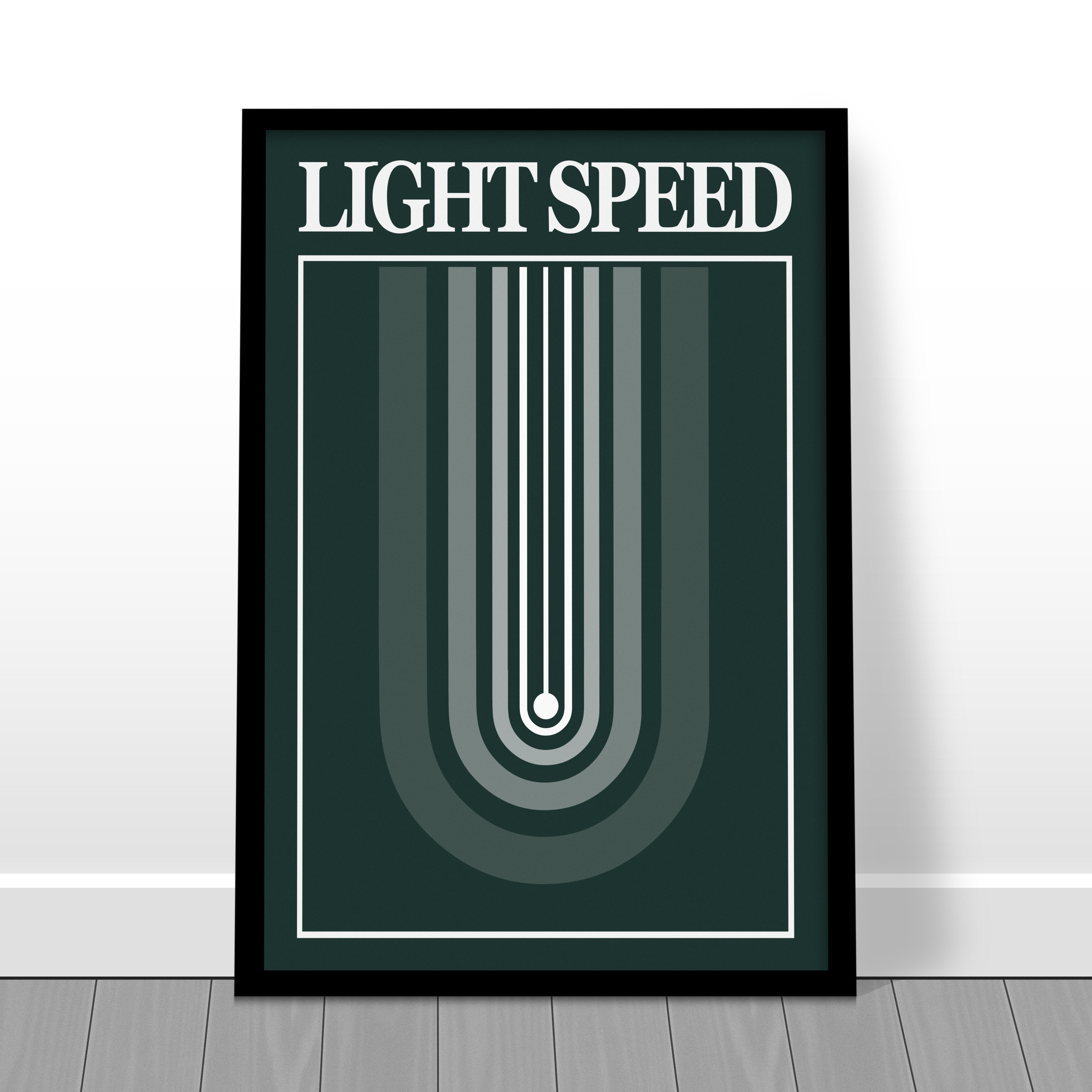 "Light Speed" Minimalist Design Print