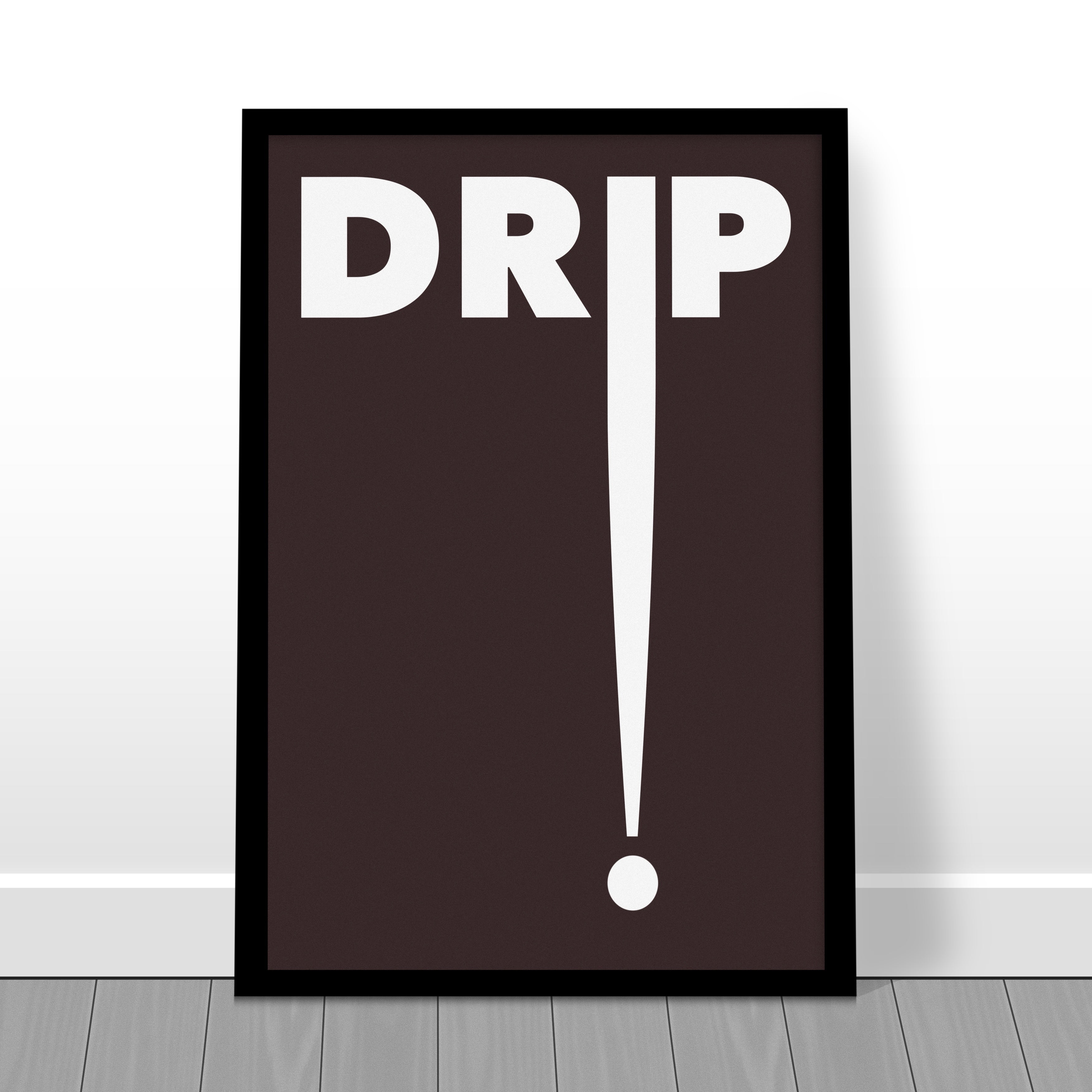 "Drip" Minimalist Design Print