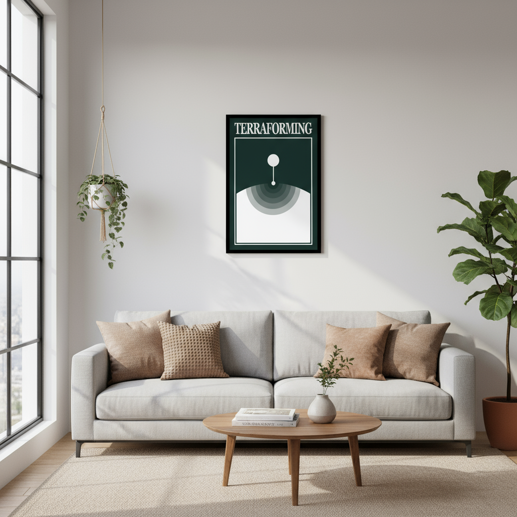 Terraforming print mockup - smaller size